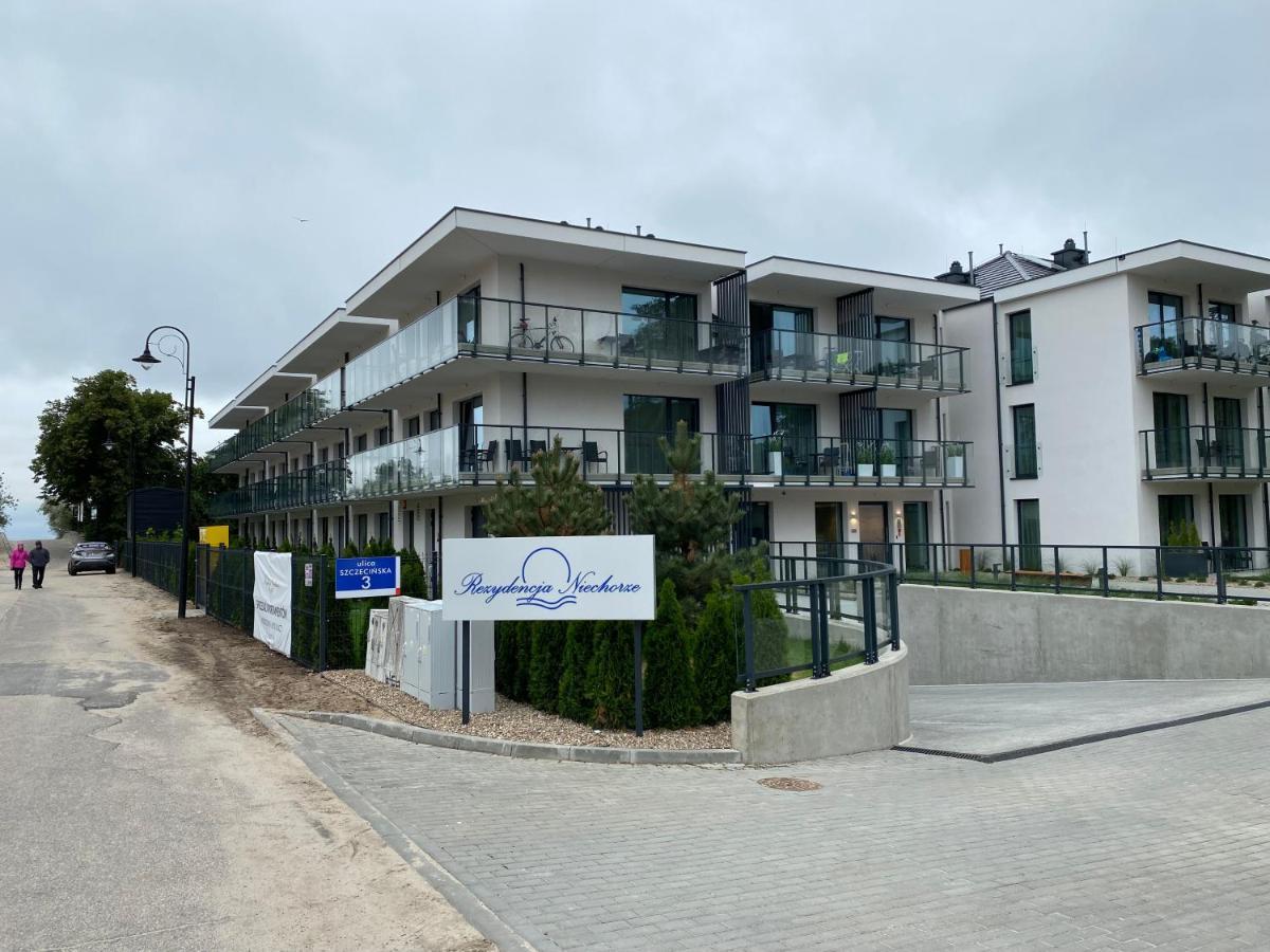 Przy Plazy - Z Prywatnym Ogrodkiem Rezydencja Niechorze Apartman Kültér fotó